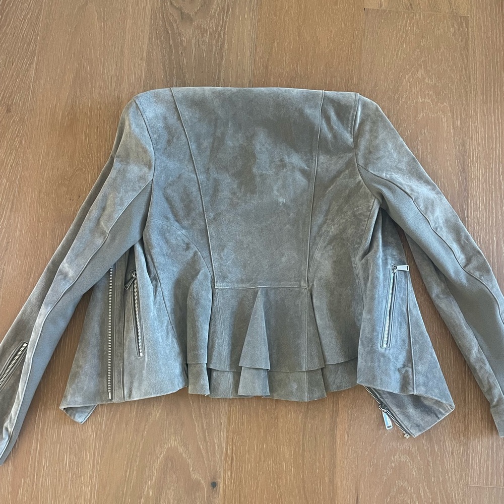 Bcbgeneration Gray Leather Jacket - image 3
